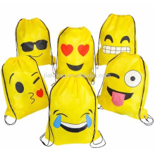 Cordon de sac à cordon de coton pour enfants Emoji